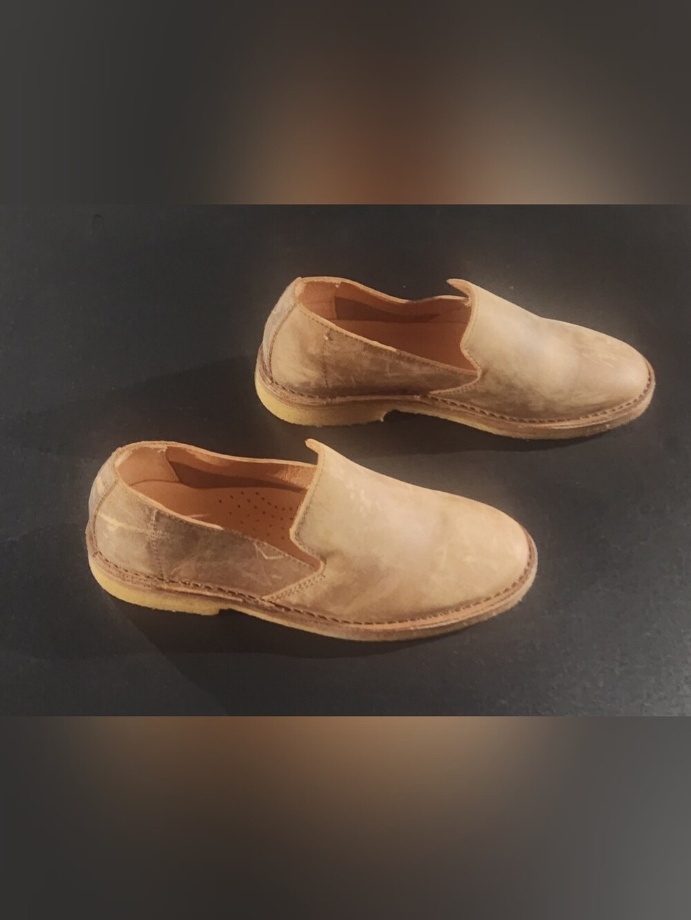 Astorflex Men's Slip-On Leather Loafers in Tan Size 7 - Picture 3 of 9